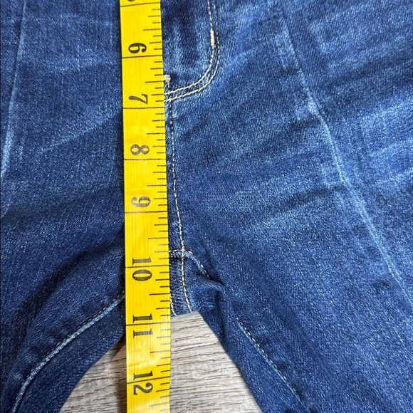 Judy Blue Seam Detail Skinny Fit Jeans Split Hem Blue Sz 1/25 - Picture 9 of 10